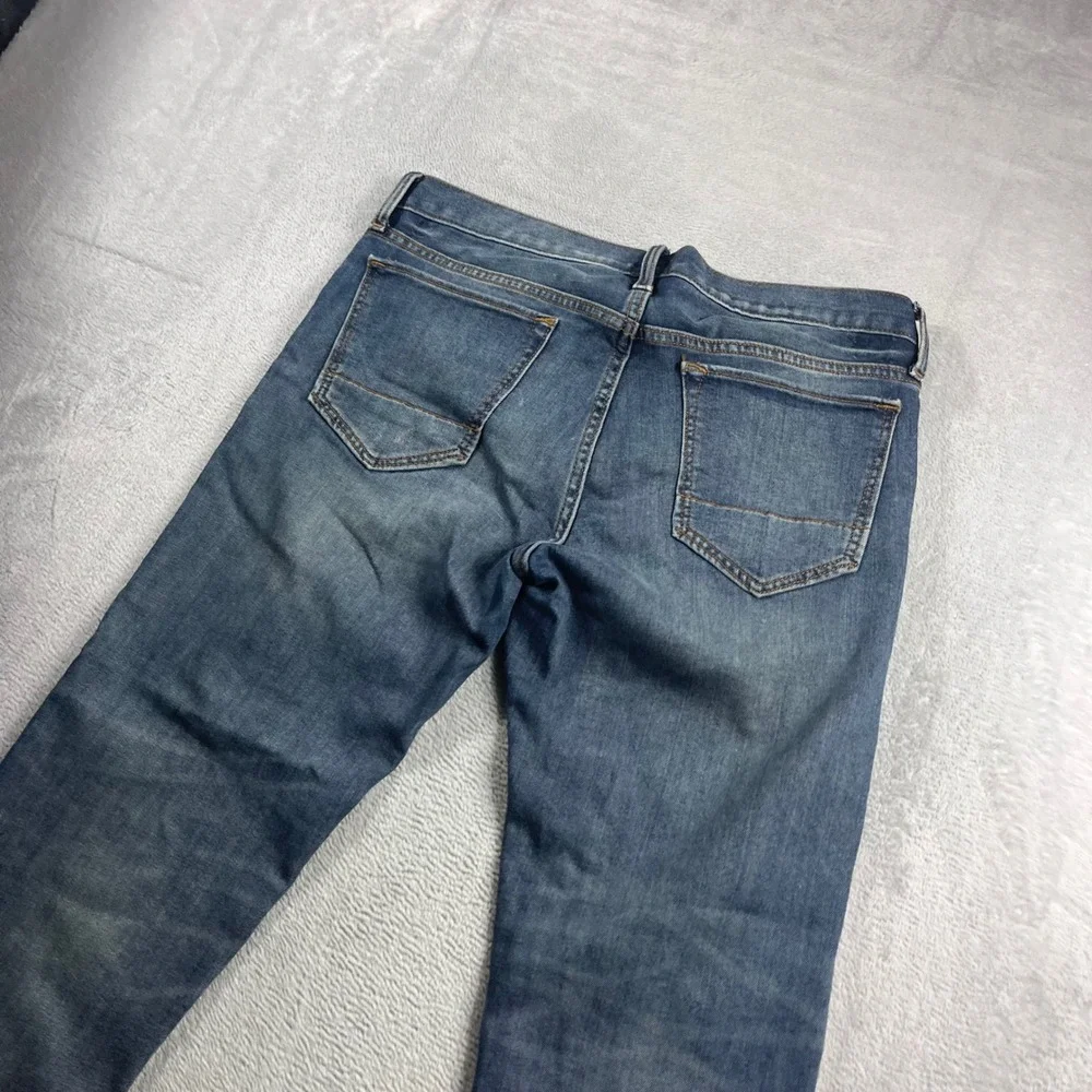 Banana Republic Travel Jean Mens 32x30 Slim Fit Medium Wash Blue Denim Pants